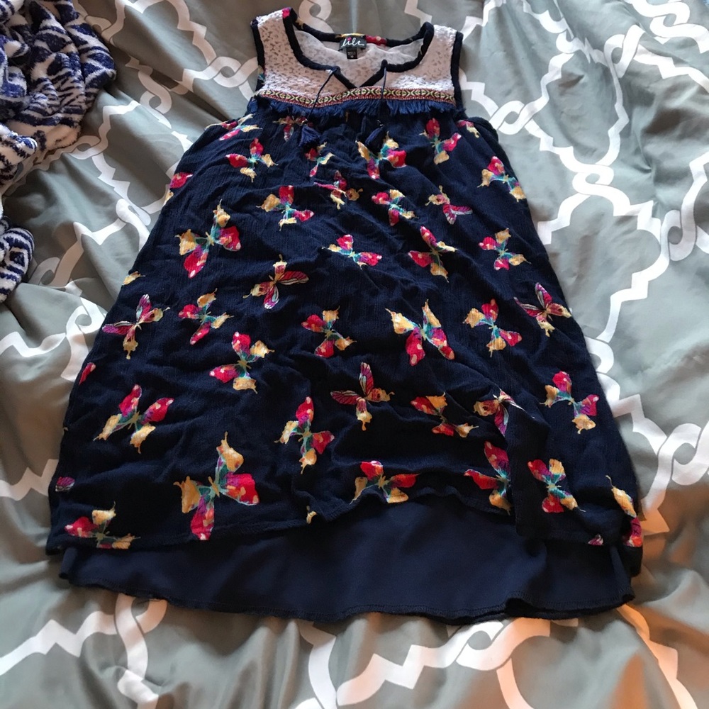 Knee length dress for girls